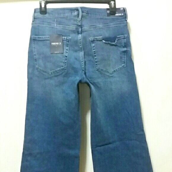 New Forever 21 High Rise Flare Ankle Jeans - Picture 8 of 11